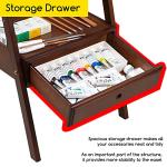 MEEDEN Adjustable H-Frame Easel with Storage Drawer