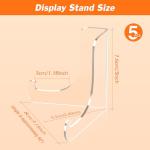 Dooiclear 5 Pack Clear Acrylic Display Stands