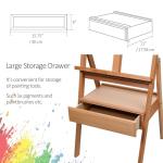 Reuentone Beechwood H-Frame Easel with Storage