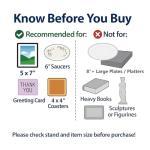 4-Pack Black Iron Display Stands for Art