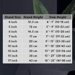 4-Pack Black Iron Display Stands for Art