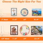 Dooiclear 5 Pack Clear Acrylic Display Stands