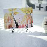 4-Pack Black Iron Display Stands for Art