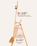 Adjustable Beech Wood Art Easel with Storage Tray