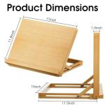 LucyCaz Kids' Tabletop Art Easel, Adjustable & Portable