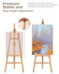Adjustable Beech Wood Art Easel with Storage Tray