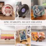 Wooden Plate and Picture Frame Display Stand