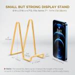 Gold Metal Plate Holder Easel Stand - 3 Pack