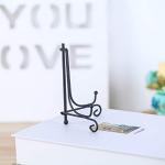 4-Pack Black Iron Display Stands for Art