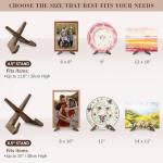 Wooden Plate and Picture Frame Display Stand
