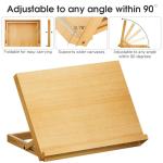 LucyCaz Kids' Tabletop Art Easel, Adjustable & Portable