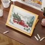 LucyCaz Kids' Tabletop Art Easel, Adjustable & Portable