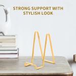 Gold Metal Plate Holder Easel Stand - 3 Pack