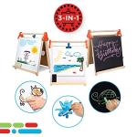 3-in-1 Tabletop Easel with Paper Roll and Clip