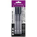 Tombow MONO Drawing Pens 3-Pack - Precise Tips
