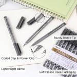 Dyvicl 9-Pack Micro Fine Point Black Pens