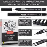 PANDAFLY Calligraphy Pen Set with 10 Styles