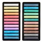 KINGART 24-Piece Vibrant Chalk Pastels Set