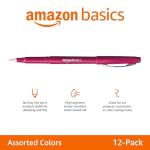 12-Pack Assorted Felt Tip Marker Pens