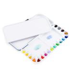 Transon Folding Watercolor Palette with Lid, 18 Wells