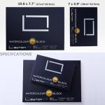 100% Cotton Watercolor Paper Block - 20 Sheets