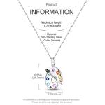 Sterling Silver Enamel Artist Palette Pendant Necklace