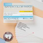 MEEDEN 100% Cotton Watercolor Paper Block, 20 Sheets