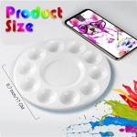 22-Piece White Plastic Paint Palette Set