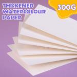 AROIC 50 Sheets Watercolor Paper in 6 Sizes