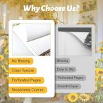 Yoment Purple Hardcover Sketchbook with Pencils, 160 Pages