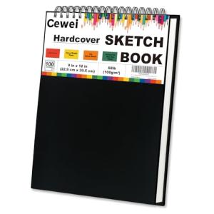 9" x 12" Top Spiral Sketch Book, 100 Sheets