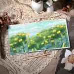 Yoment Purple Hardcover Sketchbook with Pencils, 160 Pages