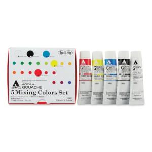 Holbein Acryla Gouache 5-Piece Primary Color Set
