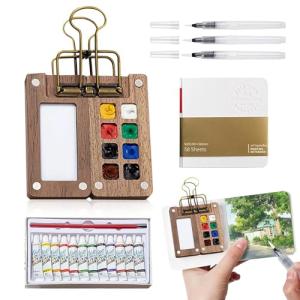 Esoes Mini Watercolor Paint Set with 12 Colors