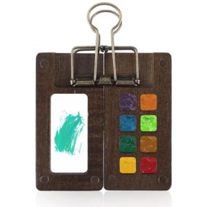 Mini Portable Watercolor Palette with Clip