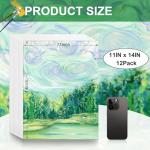 11x14 Inch Blank Canvas Panels - 12 Pack