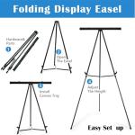 Adjustable Aluminum Flip Chart Easel Stand - 4 Pack