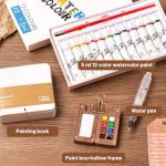 Esoes Mini Watercolor Paint Set with 12 Colors