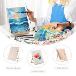 LEYEMO Painting Canvas and Easel Set, 6 Pack
