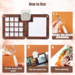 Travel-Friendly Watercolor Palette Kit with Brushes