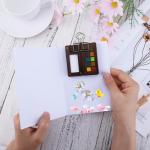 Mini Portable Watercolor Palette with Clip