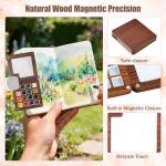 Travel-Friendly Watercolor Palette Kit with Brushes