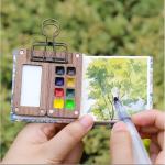 Esoes Mini Watercolor Paint Set with 12 Colors