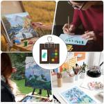 Mini Portable Watercolor Palette with Clip