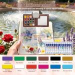 Travel-Friendly Watercolor Palette Kit with Brushes