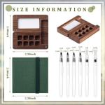 Mini Portable Watercolor Palette Set with Sketchbook