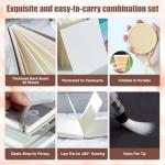 Travel-Friendly Watercolor Palette Kit with Brushes