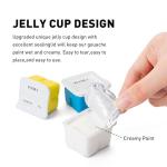 HIMI White Gouache Paint Jelly Cup Refill 4 Pack