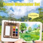 Portable Mini Watercolor Travel Paint Set