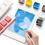 HIMI White Gouache Paint Jelly Cup Refill 4 Pack